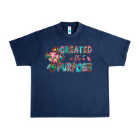 Navy created with a purpose Urban Heavy Tee - AdoDesignShop