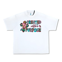 White created with a purpose Urban Heavy Tee - AdoDesignShop