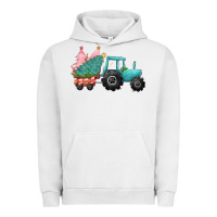Pigment Lunar Rock christmas tree tractor Urban Hoodie - CowGirlArtShop