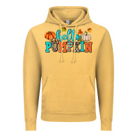 Vintage Mustard hello pumpkin Vintage Hoodie - AdoDesignShop