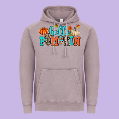Hello Pumpkin Vintage Hoodie Designed By Adodesignshop