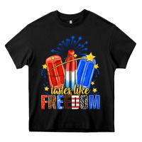 Black tastes like freedom popsicles billie wilder Heavy Core Tee - texasbilliewilder