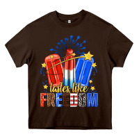 Chocolate Brown tastes like freedom popsicles billie wilder Heavy Core Tee - texasbilliewilder