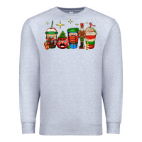 Heather Grey nutcracker coffee Premium Sweatshirt - Jasminsmagicworld