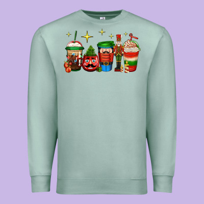 Nutcracker Coffee Premium Sweatshirt Designed By Jasminsmagicworld