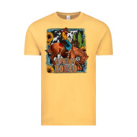 Vintage Mustard cowboy rodeo Vintage Tee - JahusDesignShop
