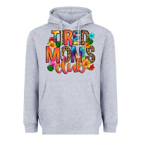 Heather Grey tired moms club Heavyweight Hoodie - Artiststas