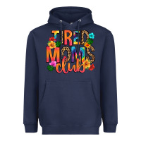 Navy tired moms club Heavyweight Hoodie - Artiststas