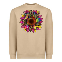 Mushroom tie dye leopard sunflower Heavyweight Sweatshirt - Artiststas