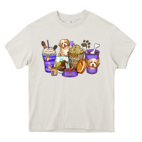 Cream havanese terrier coffee cups Heavy Core Tee - Zillion Design Studio