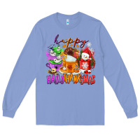 Colony Blue Happy Hallothanksmas coffee cups Long Sleeve Tee - NancyCooperArtShop