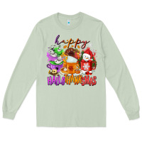 Matcha Happy Hallothanksmas coffee cups Long Sleeve Tee - NancyCooperArtShop
