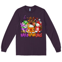 Plum Happy Hallothanksmas coffee cups Long Sleeve Tee - NancyCooperArtShop