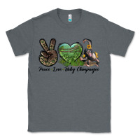 Charcoal Heather Leopard Peace Love Baby Chimpanzee Classic Tee - LillyAllenDesigns