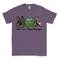 Lavender Leopard Peace Love Baby Chimpanzee Classic Tee - LillyAllenDesigns