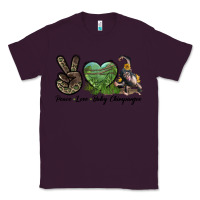 Plum Leopard Peace Love Baby Chimpanzee Classic Tee - LillyAllenDesigns