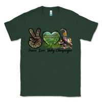Sports Green Leopard Peace Love Baby Chimpanzee Classic Tee - LillyAllenDesigns