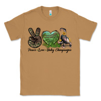 Toasted Coconut Leopard Peace Love Baby Chimpanzee Classic Tee - LillyAllenDesigns