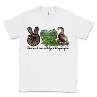 White Leopard Peace Love Baby Chimpanzee Classic Tee - LillyAllenDesigns