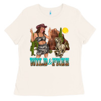 Bone wild and free Ladies Tee - texasbilliewilder