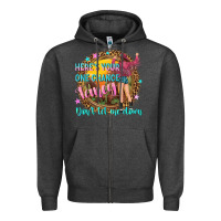 Charcoal Heather heres your one chance fancy Zipper Hoodie - NancyCooperArtShop