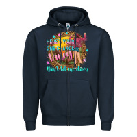 Navy heres your one chance fancy Zipper Hoodie - NancyCooperArtShop