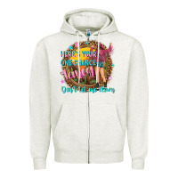 Oatmeal Heather heres your one chance fancy Zipper Hoodie - NancyCooperArtShop