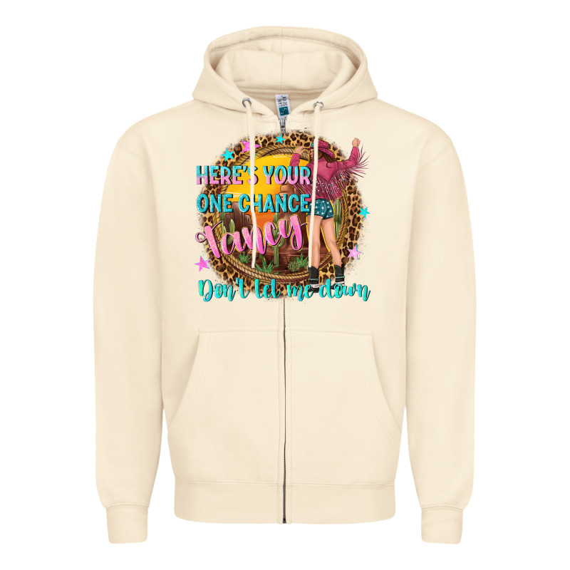 Heres Your One Chance Fancy Zipper Hoodie by NancyCooperArtShop | Teevron