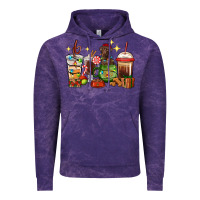 Cloud Purple Christmas coffee cups with Labrador Vintage Hoodie - RanaPortraitStore