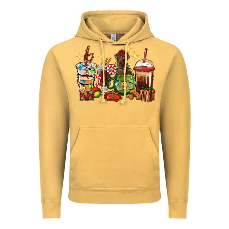 Christmas Coffee Cups With Labrador Vintage Hoodie by RanaPortraitStore | Teevron