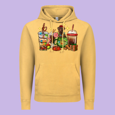Christmas Coffee Cups With Labrador Vintage Hoodie Designed By Ranaportraitstore