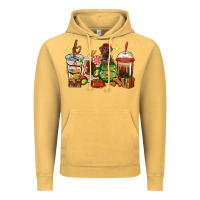 Vintage Mustard Christmas coffee cups with Labrador Vintage Hoodie - RanaPortraitStore
