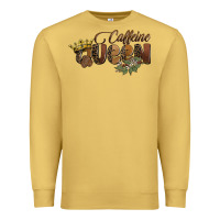 Antique Gold caffeine queen Premium Sweatshirt - BarkalooDesign