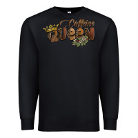 Black caffeine queen Premium Sweatshirt - BarkalooDesign