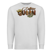 Dove Grey caffeine queen Premium Sweatshirt - BarkalooDesign