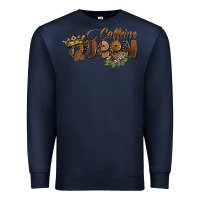 Navy caffeine queen Premium Sweatshirt - BarkalooDesign