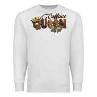 Oatmeal Heather caffeine queen Premium Sweatshirt - BarkalooDesign