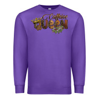 Purple caffeine queen Premium Sweatshirt - BarkalooDesign