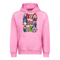 Fuchsia Pink ho ho ho gnomes Urban Hoodie - CowGirlArtShop