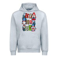 Heather Grey ho ho ho gnomes Urban Hoodie - CowGirlArtShop
