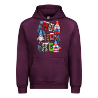 Mauve Wine ho ho ho gnomes Urban Hoodie - CowGirlArtShop