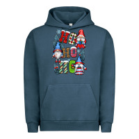Pigment Midnight Navy ho ho ho gnomes Urban Hoodie - CowGirlArtShop