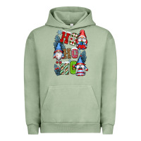 Pigment Oil Green ho ho ho gnomes Urban Hoodie - CowGirlArtShop