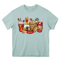 Golden Retriever Coffee Cups Heavy Core Tee | Teevron