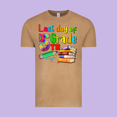 Last Day Of Fifth Grade Vintage Tee Designed By Artiststas