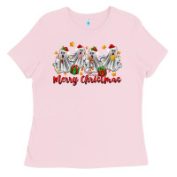 Bubblegum Pink merry christmas pantasmas ghost christmas Ladies Tee - Zillion Design Studio