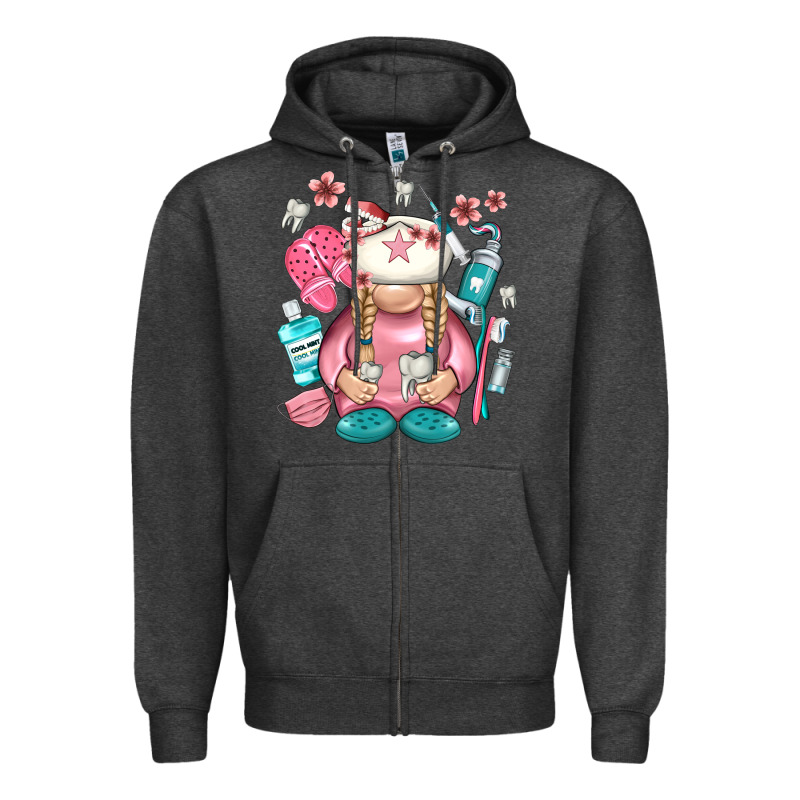 Dentist Gnome Zipper Hoodie by NancyCooperArtShop | Teevron