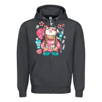 Smoke dentist gnome Zipper Hoodie - NancyCooperArtShop