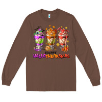 Chestnut Happy Hallothanksmas coffee cups Long Sleeve Tee - NancyCooperArtShop