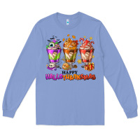 Colony Blue Happy Hallothanksmas coffee cups Long Sleeve Tee - NancyCooperArtShop
